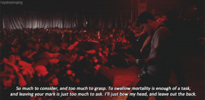 lyrics live touche amore ToA Just Exist