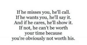 if he wants me. He’ll make sure he knows I care, if he really does ...