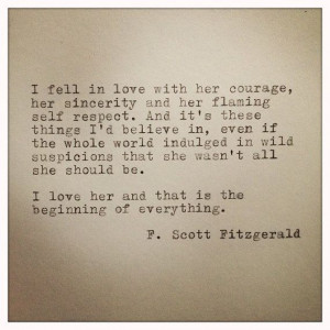 Scott Fitzgerald Framed Love Quote Made On by farmnflea on Etsy, $15 ...