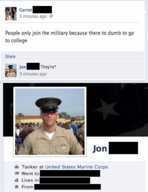 ... facebook burn animated gif usmc military troops marines Ron Swanson