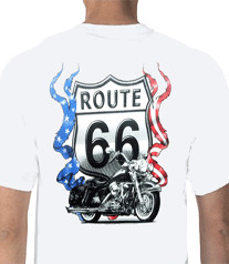 Route 66 Motorcycle Tshirt