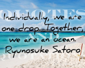 Inspirational Quotes and Quotations : Ryunosuke Satoro 