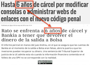 Comparando noticias. La justicia española es de risa.