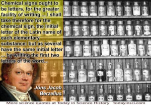 Jöns Jacob Berzelius quote Jons Berzelius quote on chemical symbols ...