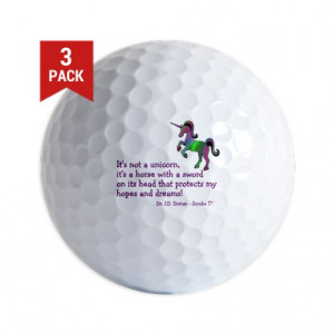 Abctv Gifts > Abctv Golf Balls > Scrubs Unicorn Quotes Golf Balls