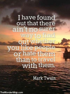 Mark Twain travelling quote