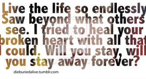 Avenged Sevenfold Lyrics Tattoos So Far Away So far away by