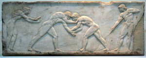 ancient greek olympics wrestling