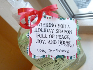 Neighbor Gifts--The Gift of Hope, no Soap...