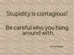 Larry Winget Quote - Stupidity is contagious. winget quot