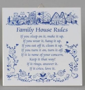 Family House Rules for all Eras. . .