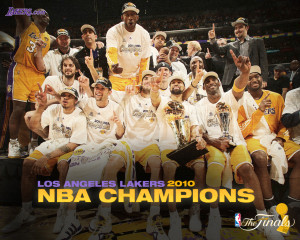 Motivational wallpaper on Winners : Los Angeles Lakers NBA 2010 ...