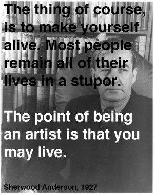 Sherwood Anderson on Art and Life: A Letter of Advice to His Teenage ...