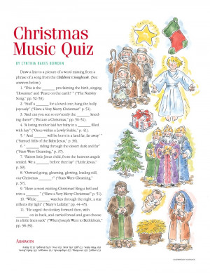 Christmas LDS Music Quiz from “The Friend”