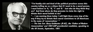 Today’s Quote: The Father of Modern Conservatism on Christopublicans