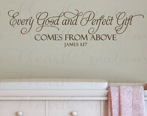 ... Baby Nursery Wall Quote - Christian Scripture Bible Verse for Baby