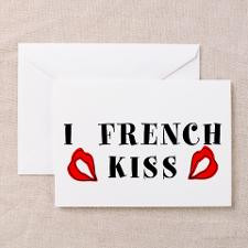 FRENCH KISS Greeting Card for