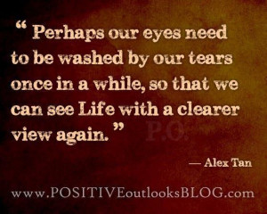 Perhaps Our Eyes Need To Be Washed