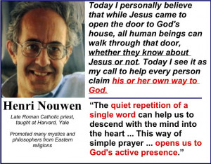 simply share the quote from the late Henri Jozef Machiel Nouwen ...