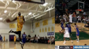 Manny Harris off the glass Ra Shad James dunks amp Terrence Williams