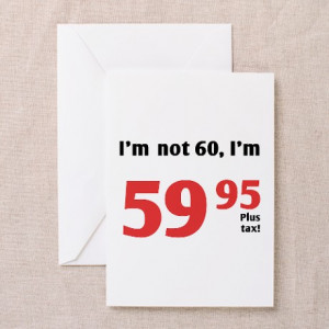 Funny Tax 60th Birthday Greeting Cards (Pk of 10)