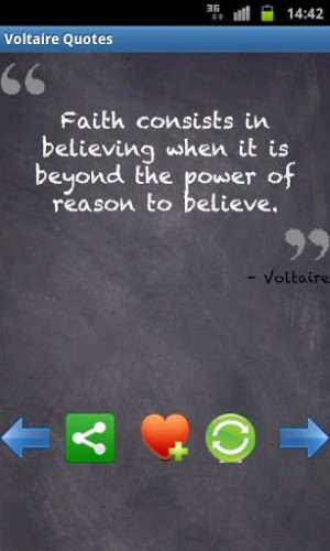 View bigger - Voltaire Quotes & Wisdom FREE! for Android screenshot