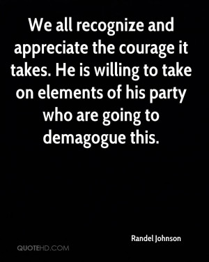 ... To Take On Elements Of His Party Who Are Going To Demagogue This