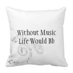 Music Quotes Throw Pillows