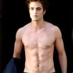 Edward Cullen with his shirt off More
