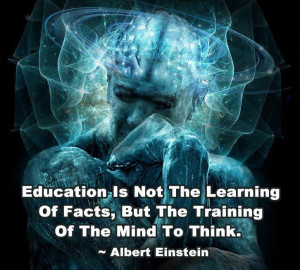 Albert Einstein quote on education