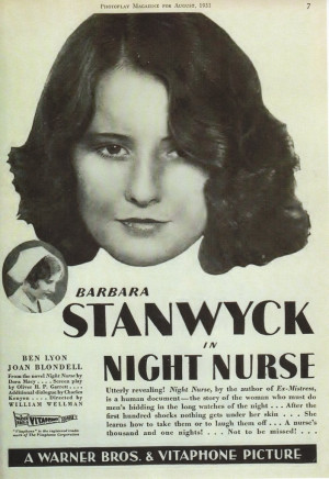barbara stanwyck night nurse