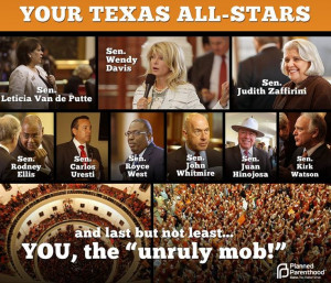 Sen. Wendy Davis/Friends Filibuster anti-Choice Legislation in TX 6 ...