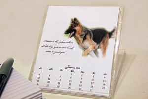 K9 Dog CD Case Desk Calendar with Quotes by GulfCoastInspired, $12.00