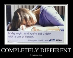 date with a box of tissues