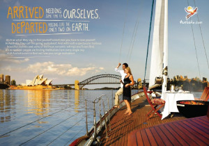 Tourism Australia print advertisement
