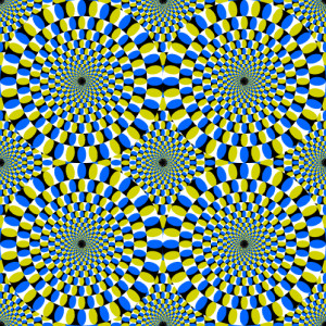 Look at the image and just move your eyes towards the different ...