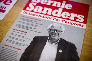 Old posters and pamphlets from Bernie Sanders’ campaign at the ...