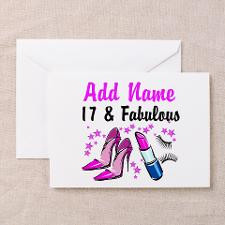 HAPPY 17TH BIRTHDAY Greeting Card for