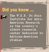 The W.E.B. Du Bois Institute for Afro-American Research is the country ...