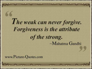 The power of forgiveness.