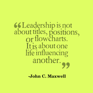 leadership is influence john c maxwell