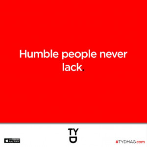 stay humble