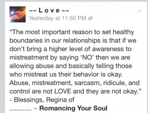 Set healthy boundaries!!!!! So true..