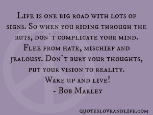 Life Is One Big Road With Lots Of Signs, So When You Riding Through ...