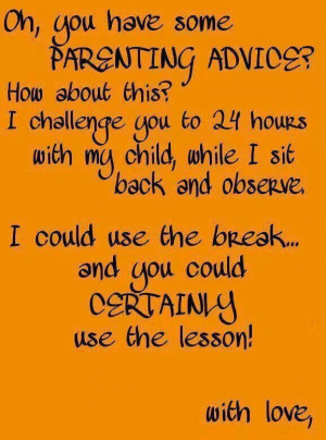 Parenting advice