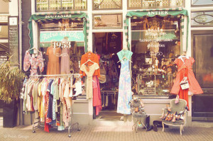 The store front of this vintage shop in Amsterdam is nothing short of ...