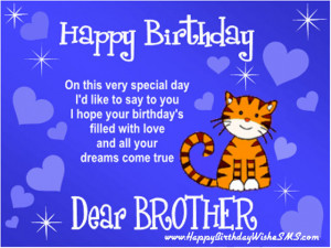 ... wishes for brother – Happy Birthday Brother Quotes, Picture Messages