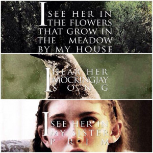 Hunger Games Quote / Catching Fire / Katniss / Rue
