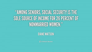 Among seniors, Social Security is the sole source of income for 26 ...