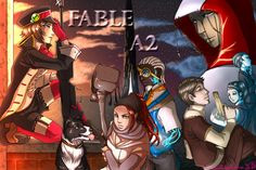 think the fable games have great characters. On this picture there ...